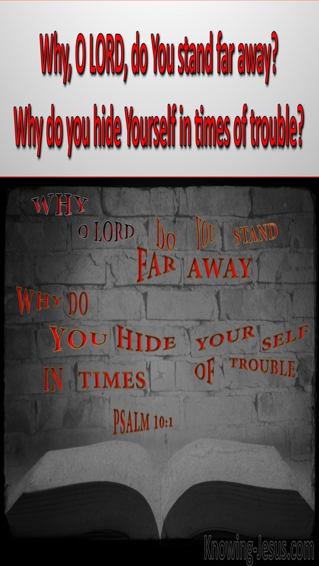 Psalm 10:1 Why O Lord Do You Hide Yourself (red)